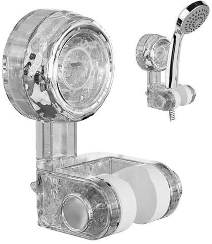 Kleber Duschkopfhalter - Verstellbarer Winkelduschwandhalter | Kleber Duschregal Duschkopf -Wandhaken, Einfache Badezimmerinstallation Und Montage Kits Mount Bracket Für Home Bath Hotel