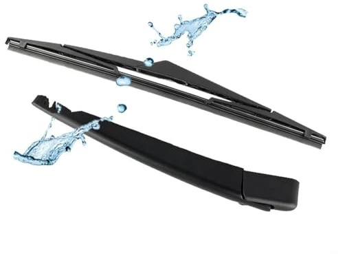 Juego de escobilla y brazo de limpiaparabrisas trasero para Hyundai I30 2007-2011, accesorio de brazo de limpiaparabrisas trasero de goma negra para coche.