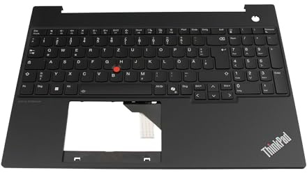 Lenovo 5M11N99862 Original Tastatur inkl. Topcase DE (deutsch) schwarz | mit Backlight und Mouse-Stick für ThinkPad E16 G2 /21M5/21M6/