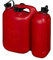 Cartrend Bidón doble ECO 5,5+3 L, PEAD Rojo, homologación UN, accesorios negros