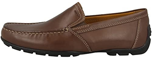 Geox Men's Moner Moccasins, Coffee, 7.5 UK