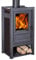 Kaminofen Globe-fire Luna II L raumluftunabhängig Naturstein schw. 6kW