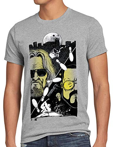 style3 The Dude T-Shirt Herren Lebowski Bowling Bowler Big Rude
