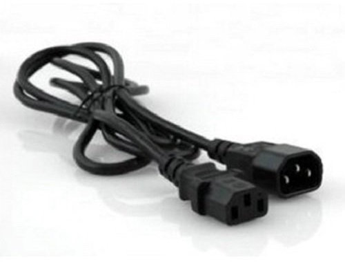 electrosmart 1m Black C13 to C14 Kettle Power IEC Male to Female Extension Cable/Lead for Extending Existing Power Cable i.e. TV PC Computer Monitor Printer etc