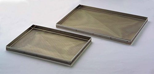 Teglia forata Giotto inox 40x60, h. 2 cm.