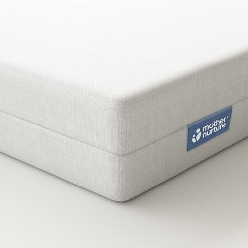 Mother Nurture Essential Foam Cot Bed Mattress, White, 140 x 70 x 7.5 cm