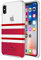Incipio Apple iPhone X Kate Spade New York Protective Hard-Shell Case - Charlotte Stripe Red/Red Glitter