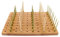 BambooMN Présentoir à brochettes en bambou de 35,6 x 24,9 cm avec 90 trous, parfait pour les événements avec traiteur, les restaurants, les cocktails – 1 pièce