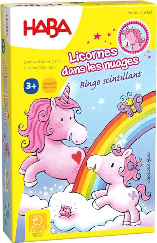 HABA 303648 - Einhorn in den Wolken - Glitzer Bingo