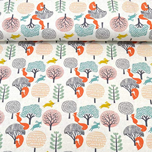 MAGAM-Stoffe Judith Waldfreunde Kinderstoff Oeko-Tex Meterware 50cm (Jersey)