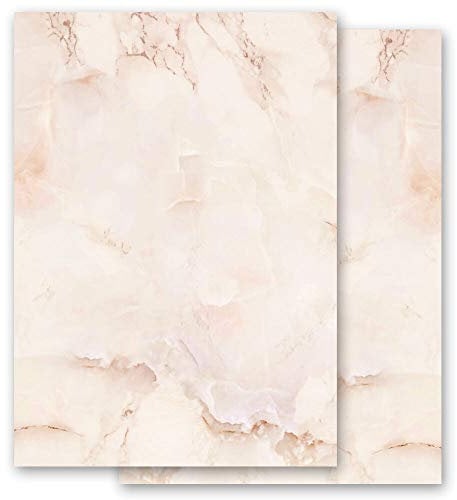 Briefpapier Marmor & Struktur MARMOR TERRACOTTA - DIN A6 Format 100 Blatt - Paper-Media