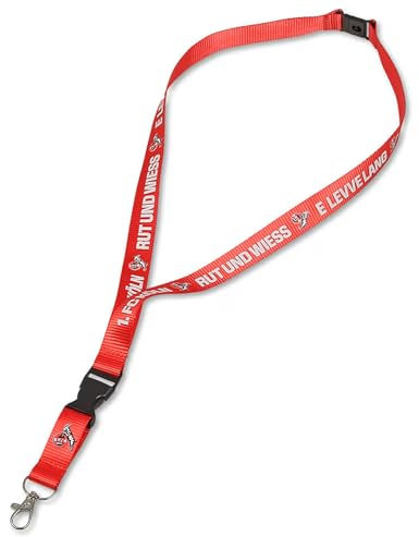 1. FC Köln Schlüsselband - E LEVVE LANG - rot Logo Lanyard - plus Lesezeichen I love Köln