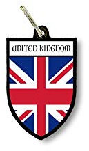 Porte cles clefs cle Drapeau Blason Royaume uni Anglais Union Jack Anglais