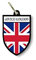 Porte cles clefs cle Drapeau Blason Royaume uni Anglais Union Jack Anglais