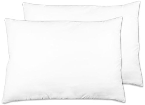 ZOLLNER 2er Set Kopfkissen - Made in Germany – Polyesterfüllung - Bezug aus hochwertigem Polyester - waschbar bis 60°C - 70x90 cm - Hotelqualität - Oeko Tex® Zertifiziert