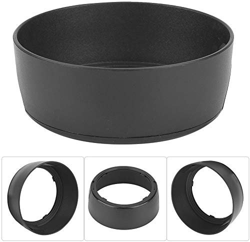 Bewinner EW-65 II Paraluce per Fotocamera, Materiale plastico ABS Montaggio Facile Montaggio Paraluce Sostituzione per Obiettivo EF 28mm f2,8 EF 35mm f2, Nero