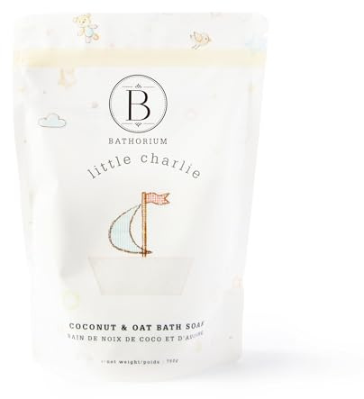 Bathorium Little Charlie Bath Soak, Nourishing Soak for Babies, Made with Colloidal Oat, Chamomile & Coconut, Moisturizes & Soothes Delicate Skin, 26 oz