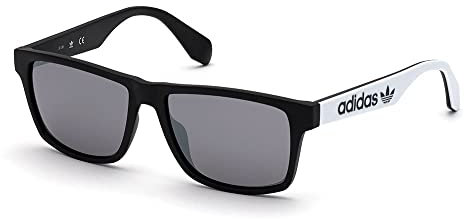 adidas Originals Herren OR0024 Sonnenbrille, Nero/Bianco, Taglia Unica