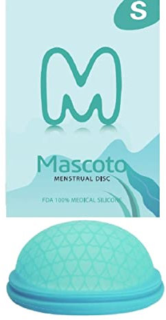 Mascoto® Disque menstruel nouvelle génération, coupe plate, silicone de qualité médicale, réutilisable, fin et ultra confortable (grand)