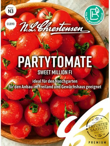 Partytomate Sweet Million F1 Samen, Packungsgröße N3, Portion Saatgut