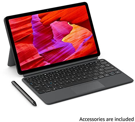 Amazon Fire Max 11 tablet (newest gen), productivity bundle with Keyboard Case, Stylus Pen, octa-core processor, 4 GB RAM to do more throughout your day, 128 GB, Grey, without Ads