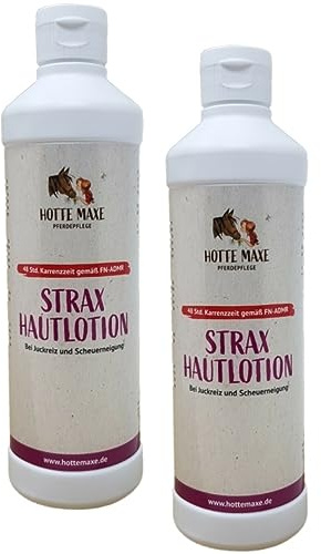 RL24 Hotte Maxe - Strax Hautlotion für Pferde – 2 x 500 ml Flasche (2er Set)