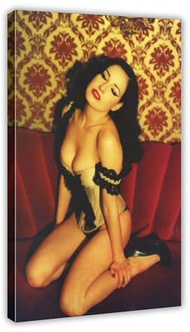 Schauspieler Dita Von Teese Leinwand Poster Wandkunst Dekor Druck Bild Gemälde für Wohnzimmer Schlafzimmer Dekoration Rahmenstil 20 x 30 cm