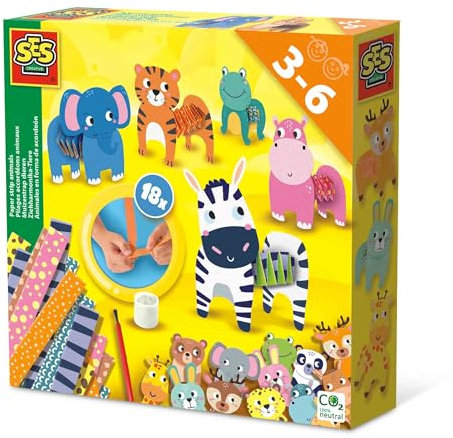 SES Creative 14041 Ziehharmonika-Tiere, Diverse Farben