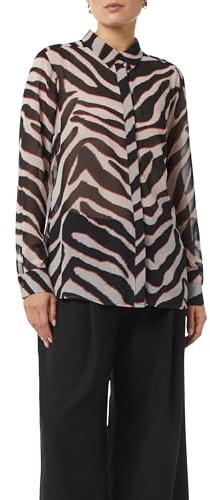 Comma Chiffon-Bluse mit Hemdkragen