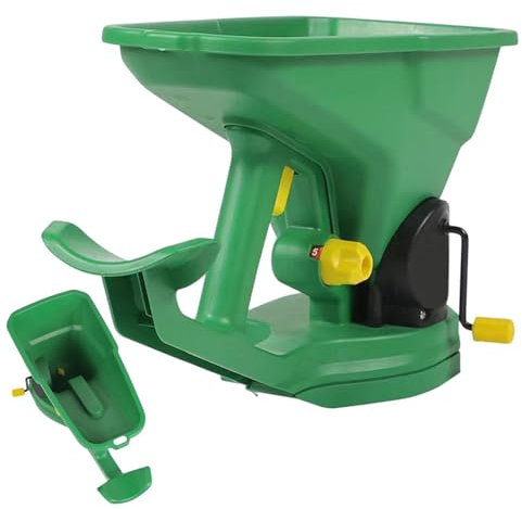 Hand Lawn Spreader - Lawn Fertilizer Spreaders, Gardener Handheld Seed Spreader | Adjustable Handheld Seeder, Rotary Grass Seed Spreader for Fertilizer Grass Seed Salt Grit
