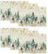 Artoid Mode Kiefern Elch Schneeflocken Weihnachten Platzsets 6er Set, 30x45cm Winter Urlaub Bankett Tischsets Platzdeckchen Küche Party Deko