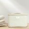 French Tendance - Vanity de Voyage Femme - Nécessaire de Toilette et Maquillage - Simili Cuir - Coloris Beige - Dimensions 24 x 16 x 16 cm