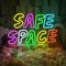 SIGNSHIP Safe Space Neon Sign Counseling Neon Light Therapy Office Wall Decor Mental Health Sign Light School Counselor Classroom Decor (Safe Space)