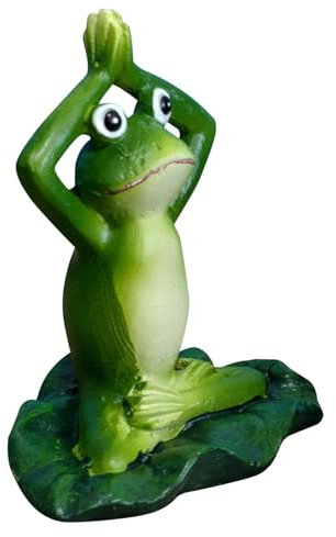 Yoga Frogs Gartenfiguren | Harz Tiere Skulptur - Yoga Figuren Frosch Statue Tier Deko Garten Skulpturen für Zuhause