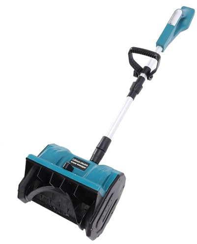 Pelle à Neige sans Fil, Souffleuse à Neige Alimentée par Batterie de 12,5 Pouces 21 V avec Plaque Directionnelle et Poignée Avant Réglable, Souffleuse à Neige électrique pour