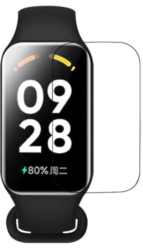 Kepuch Protector de Pantalla para Xiaomi Smart Band 9 Active - Vidrio Templado 2 Paquetes