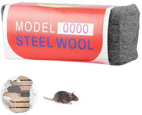 Stahlwolle, 1 Stück 0000 Stahlwolle, Einfach Zu Schneiden, Polieren, Reinigung von Kunststoffjalousien, Zum Füllen von Löchern und Rissen in Wänden, für Räume, Garagen