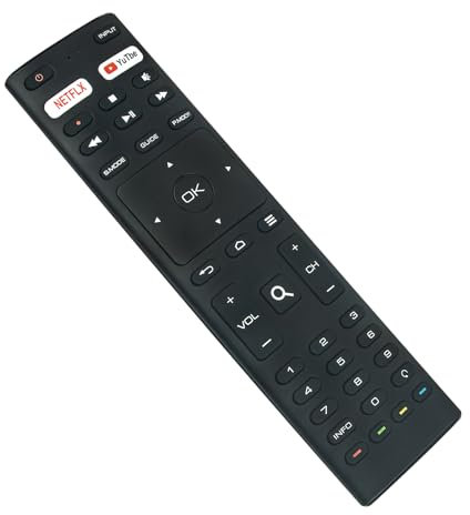 RM-C3369 Replace Remote Control Compatible with JVC/RCA/Konka Smart Android TV LT-58N7115A LT-32KB208 LT-50KB608 LT-42KB408 AV-H323115A LT-39KB195 LT-58KB618 LT-40M690 RTAQ5033 RTAU5004 55Q75A 55U55A