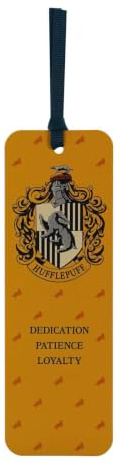 Half Moon Bay Harry Potter Paper Bookmark - Hufflepuff | Page Marker for Books | Reading Gift | Stationery | Official Licensed Merchandise
