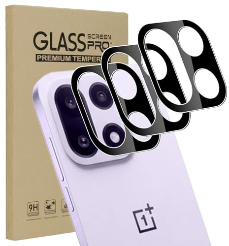 KZIOACSH 3 Pack Camera Lens Protector for OnePlus 15, 9H Hardness Anti-Scratch Anti Fingerprint Anti-Oil Bubble Free Camera Tempered Glass Film for OnePlus 15