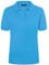 James & Nicholson Damenpolo Classic - Piqué-Poloshirt mit gestrickten Bündchen | Farbe: Aqua | Grösse: S