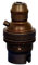 Antique Brass Cord Grip B22 BC Pendant Lamp Holder *** Made In UK ***