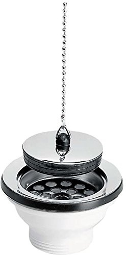 Nicoll 0204004 Ablaufgarnitur, Spüle, Becken, Kette, Steingut 560