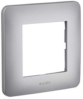Plaque electrique - Interrupteur pour prise - Prise interrupteur electrique - plaque plastique - prise murale - Prise avec interrupteur - Gamme Casual - Plaque Simple - Debflex | Silver Debflex