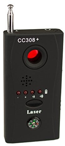 Schnurloser Wanzenfinder KG15 mit Kamera chip Reflektor Wanzensuchgerät Wireless Tap Detector Spionfinder Anti Funkkamera Spy Cam Camera Kamera RF Detektor High Performance Bug Detektor
