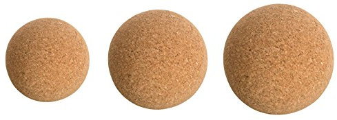 Faszienball aus Kork 7 cm | Massageball für Triggerpunkt Therapie Yoga Fitness Pilates | Naturkork Ball für Faszienmassage Rücken Schulter Nacken Beine | nachhaltig hergestellt in Portugal