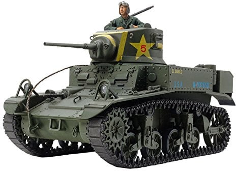 TAMIYA 35360 - 1:35 US M3 Stuart Späte Produktion, Modellbau, Plastik Bausatz, Hobby, Basteln, Kleben, Modellbausatz, Modell, Zusammenbauen, Unlackiert