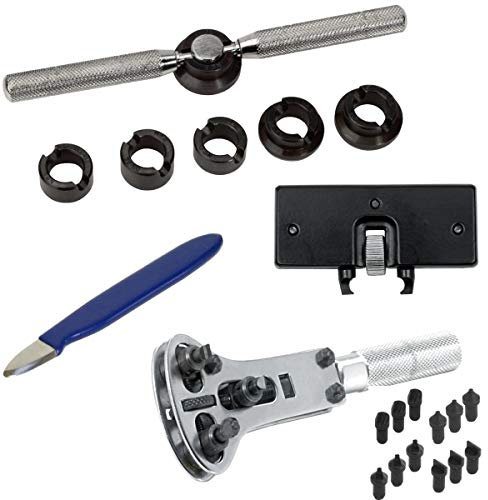 Professional Gehäuseöffner Set PRIME + Tasche für Armbanduhren - 4in1 Uhrenöffner