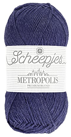 Scheepjes Metropolis Yarn 50g Ball in Dallas Purple Shade 003