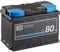 ECTIVE AGM Batterie SC80-12V, 80Ah, wartungsfrei - Semi Cycle VRLA Versorgungsbatterie, Solarbatterie, Bootsbatterie, Starterbatterie, Blei Akku für Wohnmobil, Wohnwagen, Camper